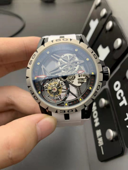 Bbr Factory Replica Roger Dubuis Spider Titanium Tourbillon Watch