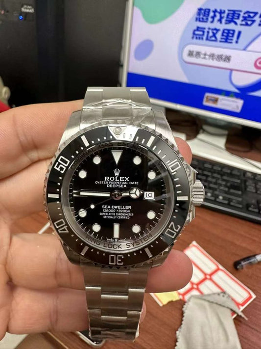 C Factory Replica Rolex Deepsea 126660 Black with 3235 Movement