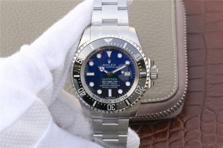 Ar Factory Replica Rolex Deepsea Sea Dweller D Blue 116660 with 904l Steel Case Super Clone 3135 Movement
