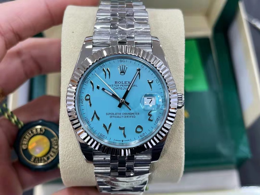 Diw Factory Replica Rolex Datejust Ii 41mm Arabic Blue Dial with 3235 Movement