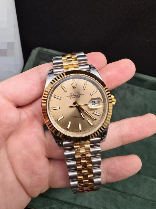 Vs Factory Replica Rolex Datejust 41mm Yellow Gold Dial with Jubilee Bracelet