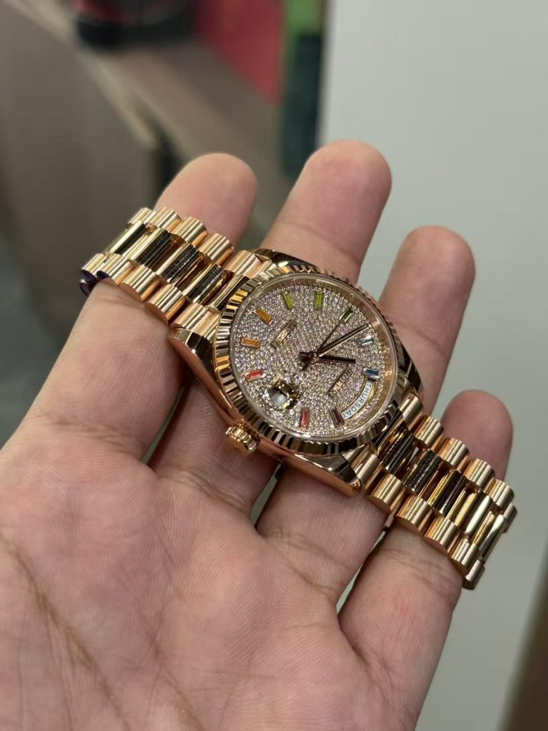 Rolex Day Date 18k Gold with Swiss Eta 2836