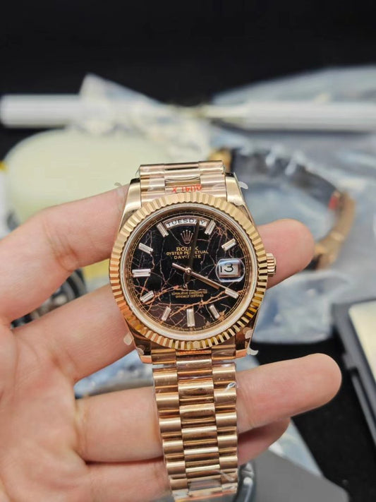 Gmf Replica Rolex Day Date V2 Hematite Dial with Eta 2836 Movement