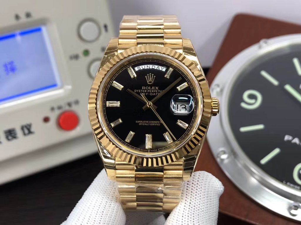 Gm Factory Replica Rolex Day Date 40mm Yellow Gold with Clone 3255 Movement