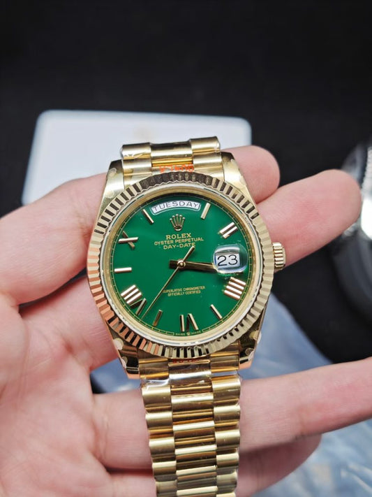 Gm Factory Replica Rolex Day Date Green Dial