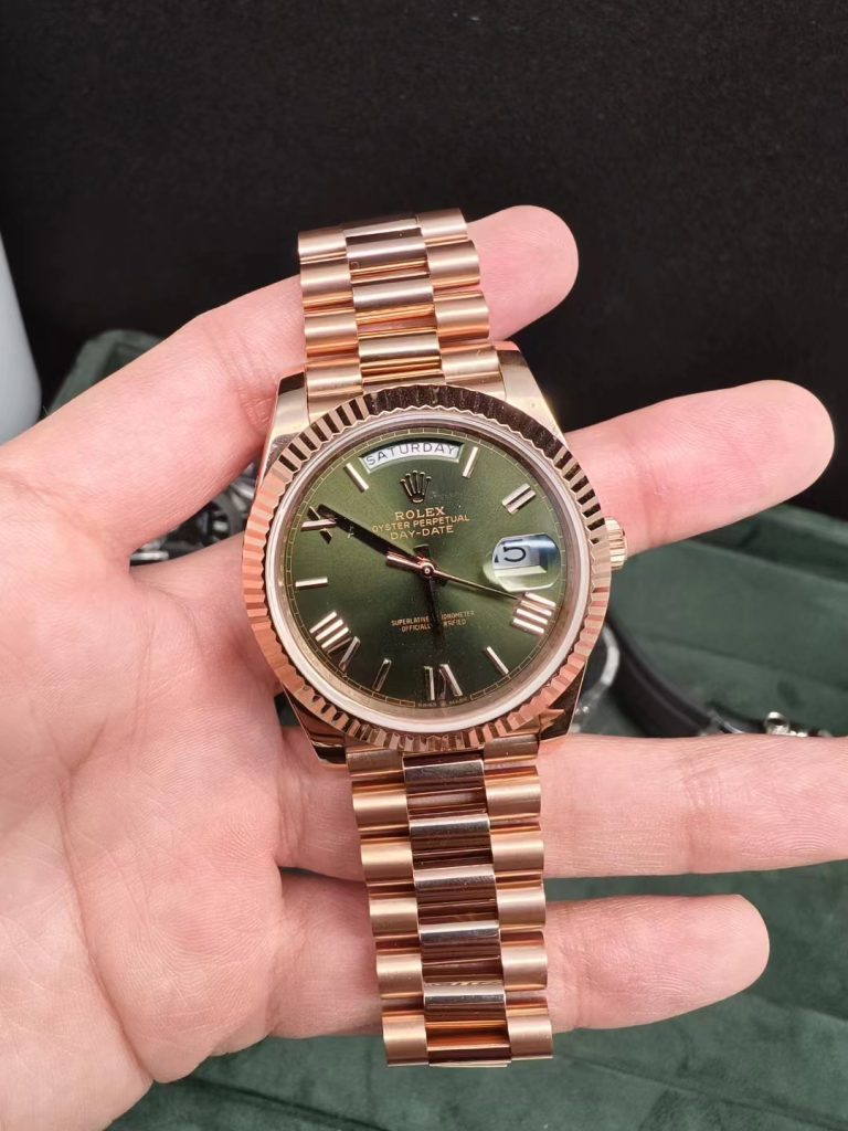 Gm Factory Replica Rolex Day Date Wrapped Gold with Eta 2836
