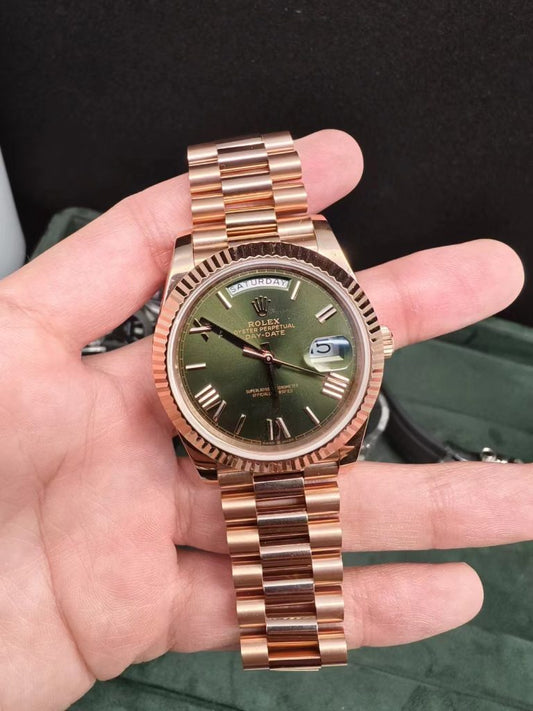 Gm Factory Replica Rolex Day Date Wrapped Gold with Eta 2836