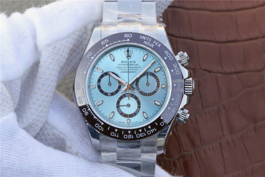 Noob Ultimate V8 Replica Rolex Ice Blue Daytona 116506 904l Stainless Steel Case with Super Clone 4130