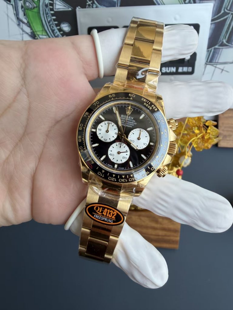Qf Replica Rolex Le Mans Daytona with Free Sprung 4132