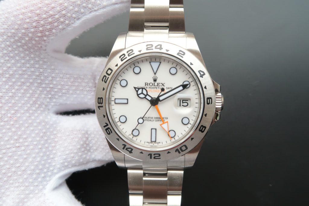 Noob Factory Replica Rolex Explorer Ii 216570 White Dial with Clone 3187 Movement
