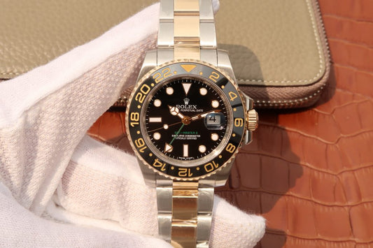 Noob Factory Best Edition Replica Rolex Gmt Master Ii Two Tone Ceramic Bezel with Clone 3186