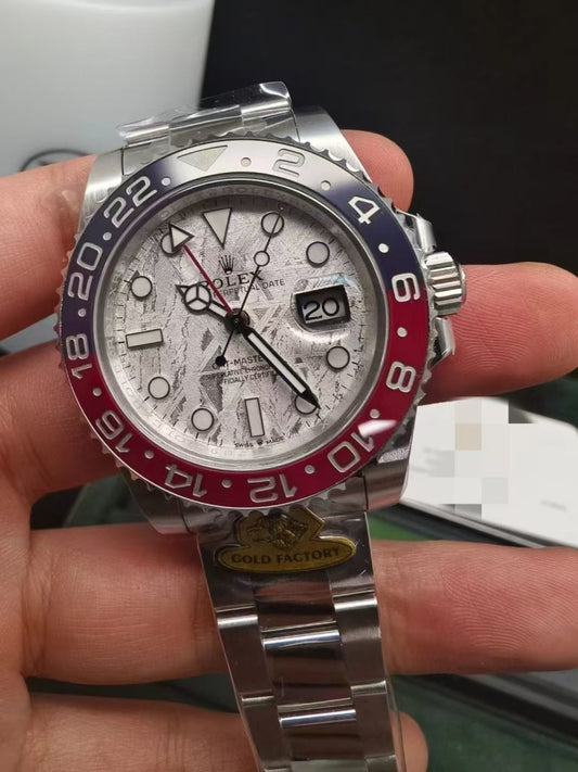 Gold Factory Replica Rolex Gmt Master Ii Meteorolite