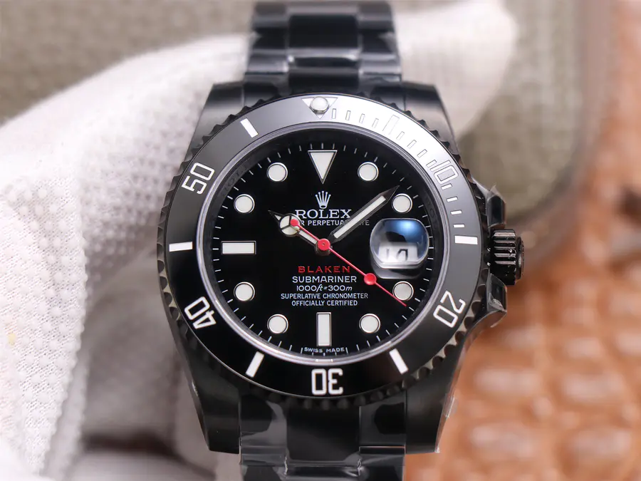 V9 Factory Replica Rolex Submariner 116610ln Blaken with Clone 3135 Movement