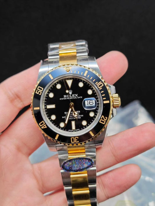 Clean Factory Replica Rolex Submariner 116613 Two Tone with Dandong 3135
