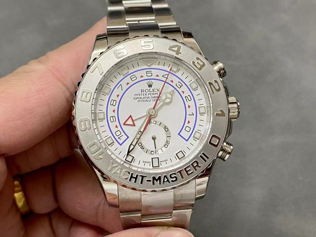 K Factory Replica Rolex Yachtmaster Ii 116689 White