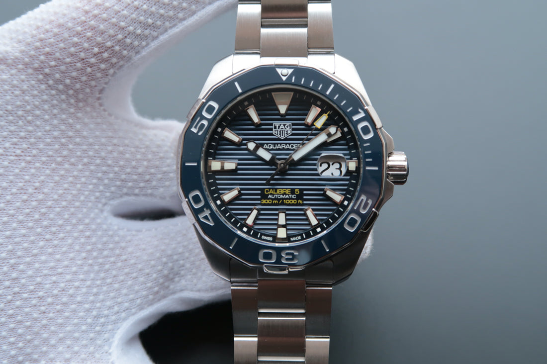 Mk Factory Replica Tag Heuer Aquaracer Calibre 5 Way201b Ba0927 Blue Watch with Ceramic Bezel