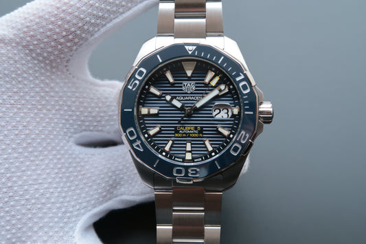 Mk Factory Replica Tag Heuer Aquaracer Calibre 5 Way201b Ba0927 Blue Watch with Ceramic Bezel