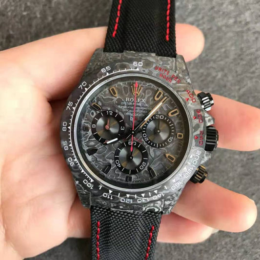 Noob Factory Replica Rolex Diw Daytona All Black with Super Clone 4130 Movement
