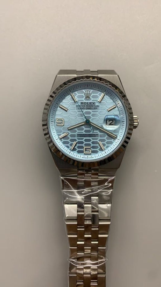 Replica Rolex Land Dweller 127336 Ice Blue Watch