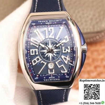 Franck Muller Men’S Collection V45 Sc Dt Ac Bl Yachting Zf Factory Blue Dial-Rep Time Watches