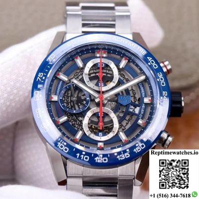 Tag Heuer Carrera Calibre Heuer 01 Car201T.Ba0766 Chronograph Xf Factory Blue Dial-Rep Time Watches
