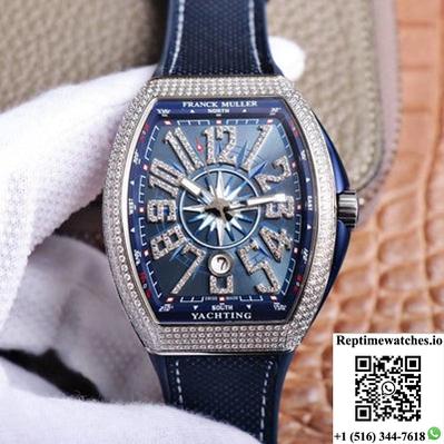 Franck Muller Men’S Collection V45 Sc Dt Yachting Zf Factory Blue Dial-Rep Time Watches