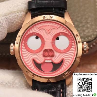 Konstantin Chaykin Joker Rg Clown Tw Factory Pink Dial-Rep Time Watches
