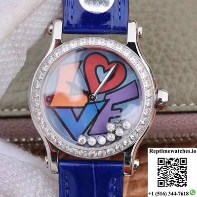 Chopard Happy Diamonds Happy Love 278559-3020 Yf Factory Blue Mother Pearl Dial-Rep Time Watches