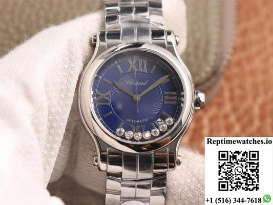 Chopard Happy Sport 278559-3009 Yf Factory Blue Dial-Rep Time Watches