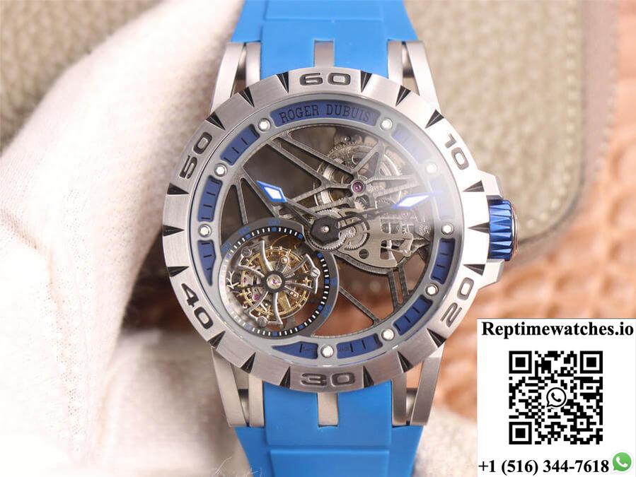 Roger Dubuis Excalibur Spidr Rddbex0479 Jb Factory Tourbillon Skeleton Dial-Rep Time Watches
