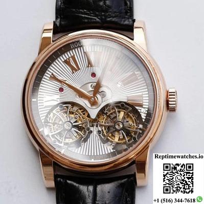 Roger Dubuis Hommage Rddbho0562 Double Flying Tourbillon Jb Factory Silver Dial-Rep Time Watches