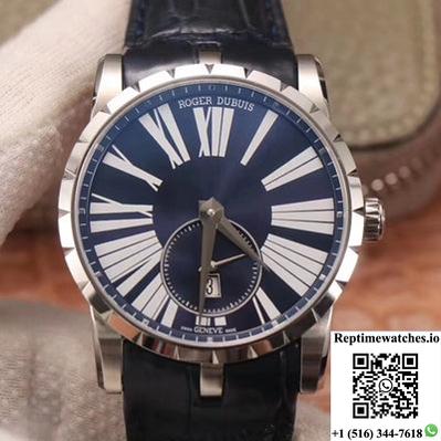 Roger Dubuis Excalibur Dbex0535 Pf Factory Blue Dial-Rep Time Watches