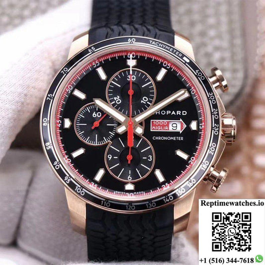 Chopard Classic Racing Mille Miglia Gts Chronograph 161293-5001 V7 Factory Black Dial-Rep Time Watches