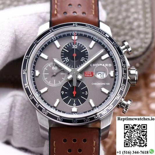 Chopard Classic Racing Mille Miglia Gts Chronograph 168571-3004 V7 Factory Gray Dial-Rep Time Watches
