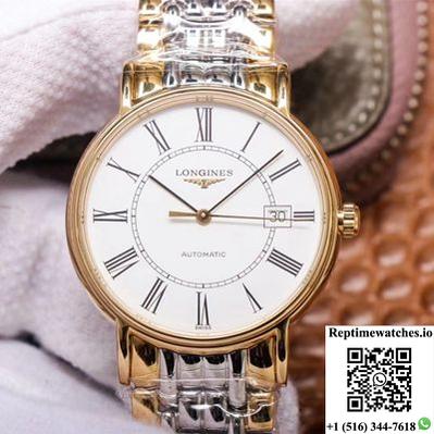 Rm Factory Longines Presence L4.921.2.11.7 Yellow Pvd-Rep Time Watches
