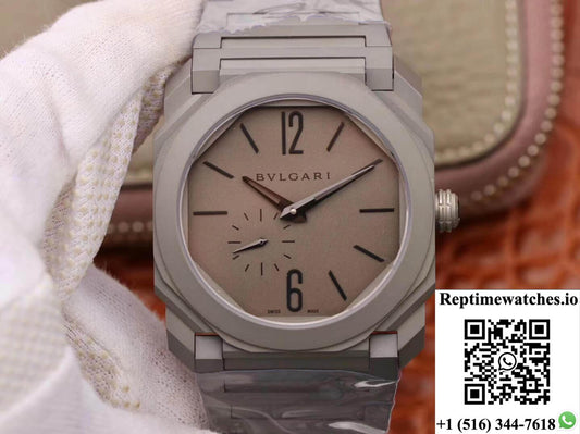 Bvlgari Octo Finissimo 102713 Bv Factory Grey Dial-Rep Time Watches