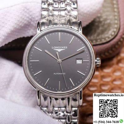 Rm Factory Longines Presence L4.921.4.52.6 Stainless Steel Black Dial-Rep Time Watches