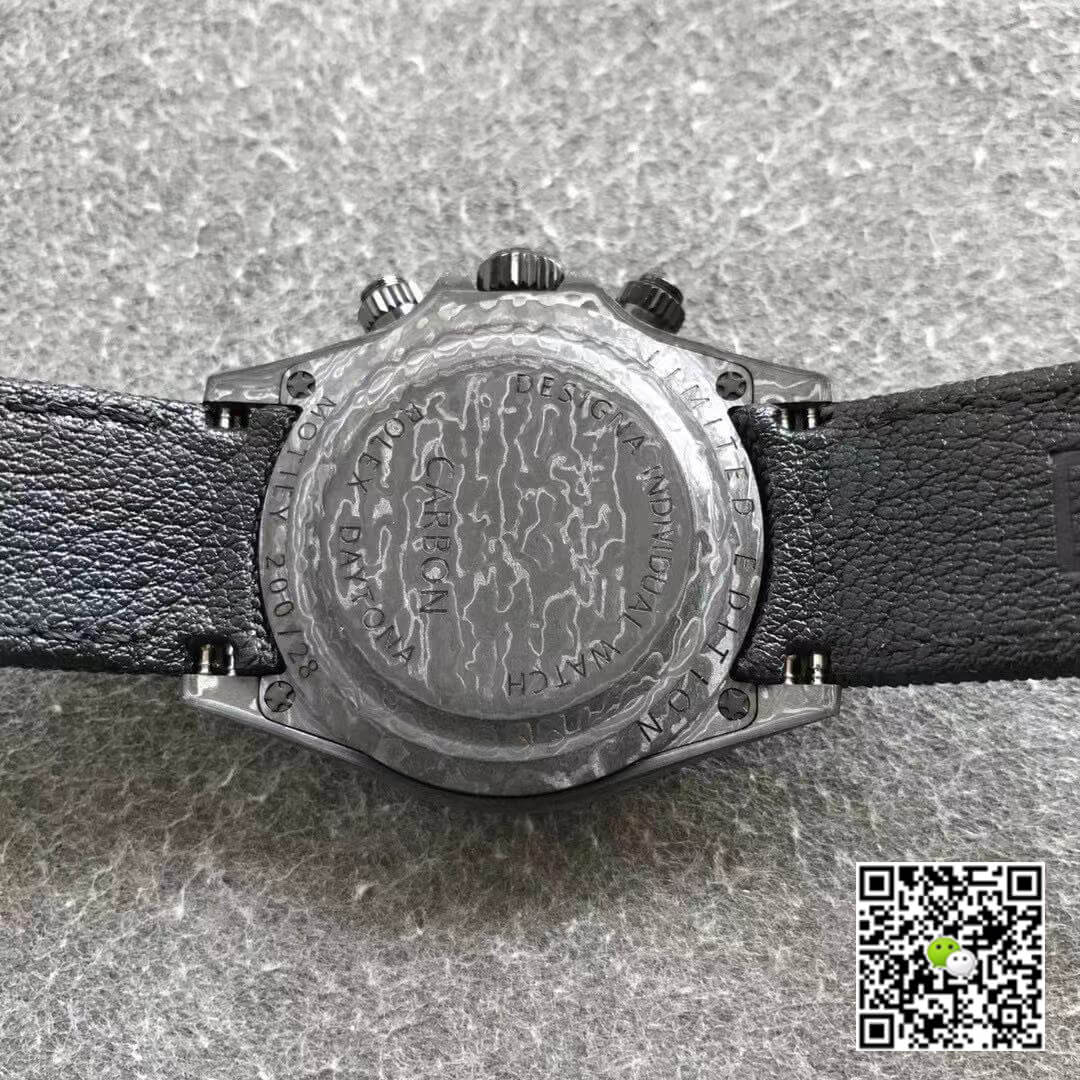 Rolex Daytona Cosmograph Carbon Fiber Diw Customized Version Noob Factory Color Dial