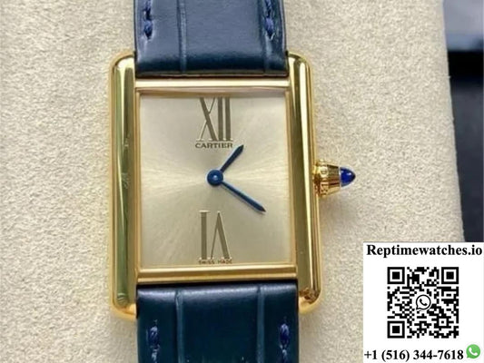 Cartier Tank WGTA0213 F1 Factory Alligator Leather Strap