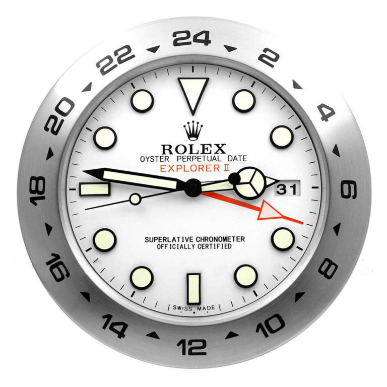 EXPLORER 2 – “XL” POLAR DIAL – BRL-37 DELUXE METAL WALL CLOCK