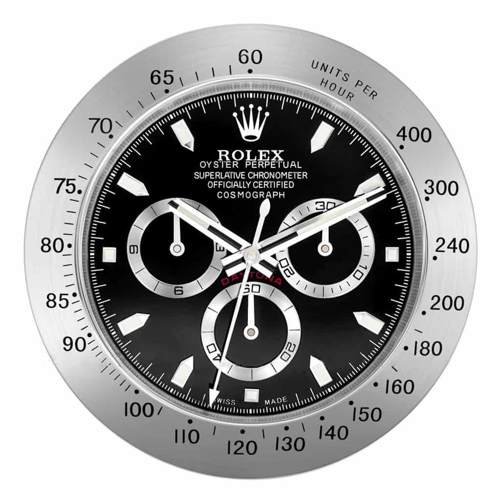 ROLEX DAYTONA CHRONOGRAPH WALL CLOCK - BLACK DIAL EDITION