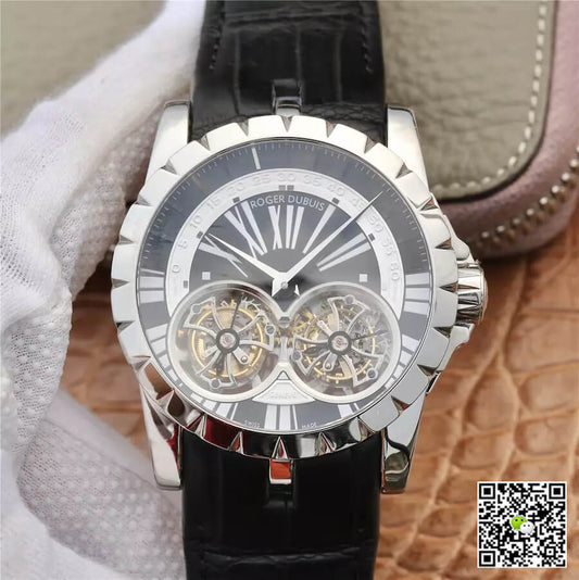 Roger Dubuis Excalibur RDDBEX0291 JB Factory Tourbillon Black Dial