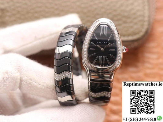 Bvlgari Serpenti 102129 Bv Factory Black Dial-Rep Time Watches