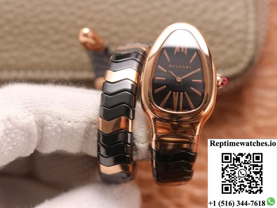 Bvlgari Serpenti Bv Factory Rose Gold Case-Rep Time Watches