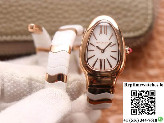 Bvlgari Serpenti Bv Factory Ceramic White Dial-Rep Time Watches