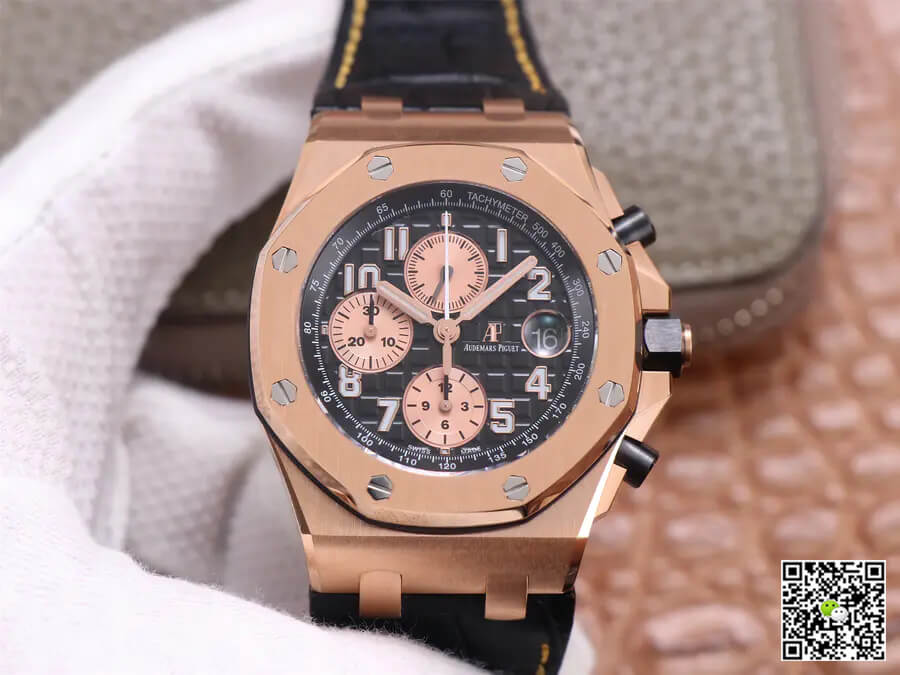 Audemars Piguet Royal Oak Offshore 26470OR JF Factory Rose Gold Black Dial