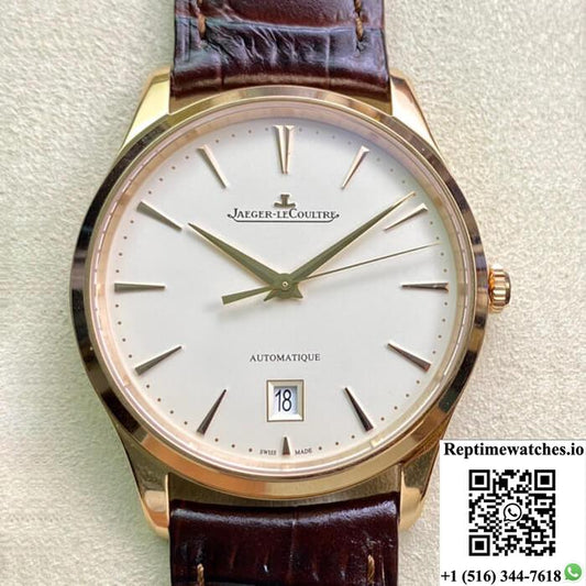 Jaeger-Lecoultre Master-Ultra-Thin 1232510 Zf Factory Gold Case-Rep Time Watches