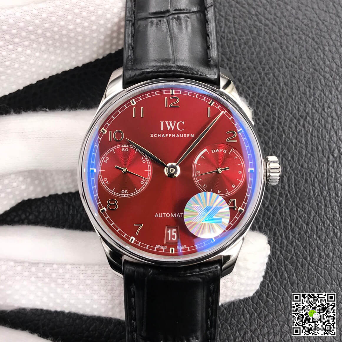 IWC Portugieser IW500714 YL Factory Burgundy Red Dial