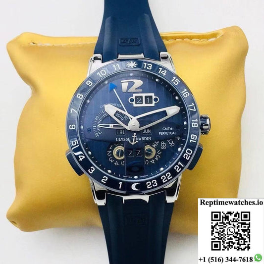 Ulysse Nardin El Toro 320-00/Bq Tw Factory Ceramics Blue Dial-Rep Time Watches