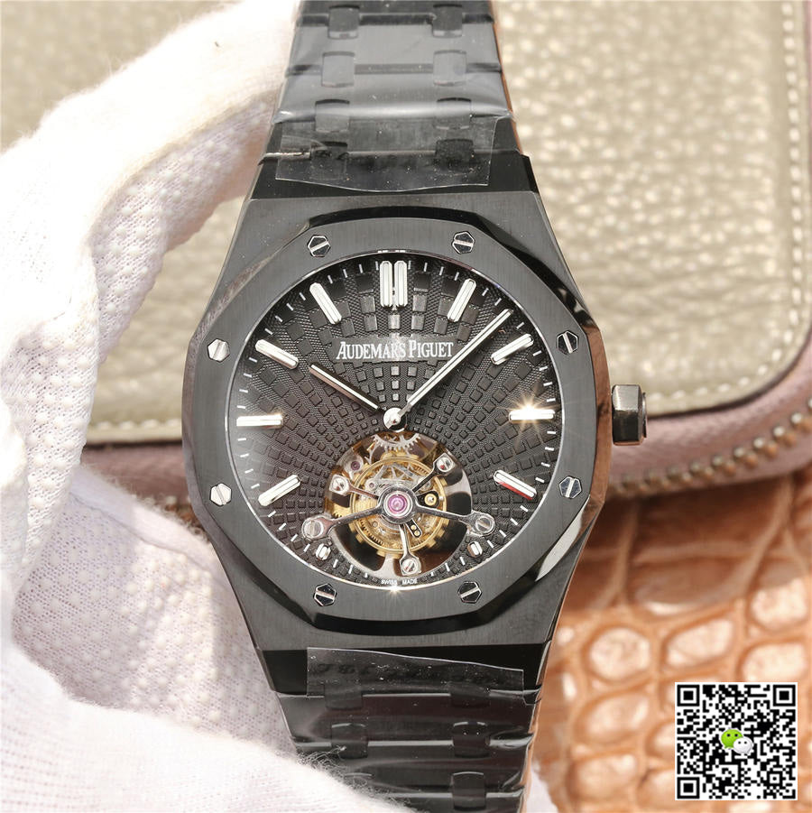 Audemars Piguet Royal Oak Tourbillon Extra Thin 26522CE.OO.1225CE.01 R8 Factory Black Dial